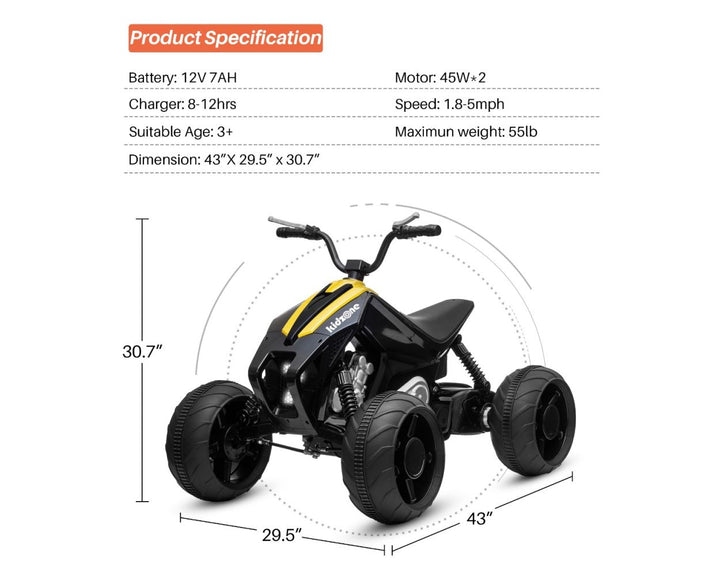 Team 7 Quad Bike For Kids