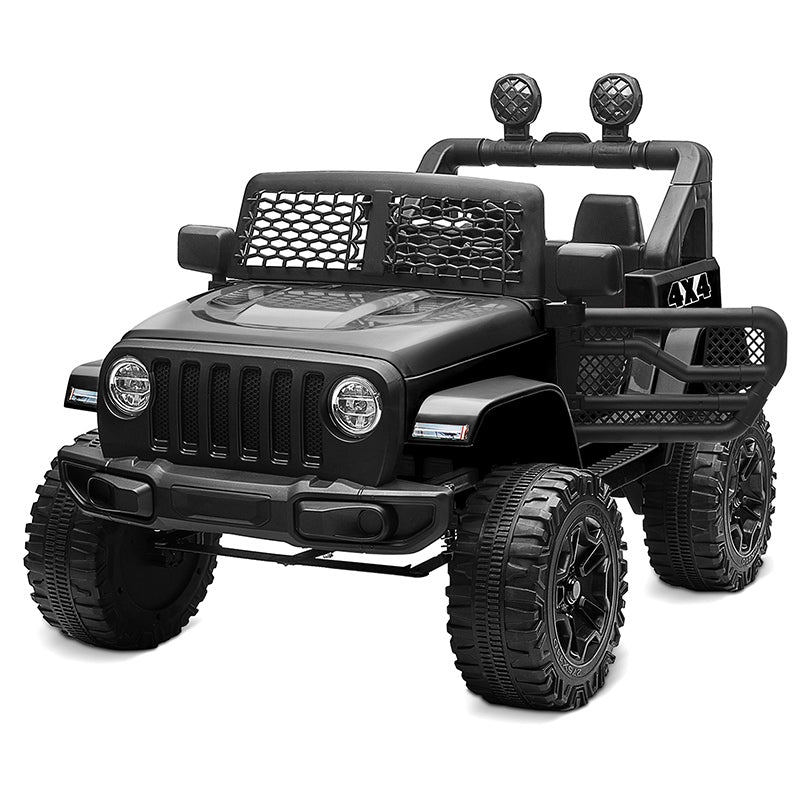 12V Power Wheels Ride-On Truck for Kids with a DIY License Plate