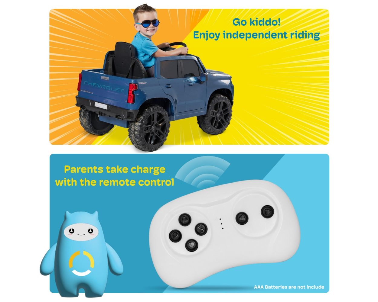 Chevy power wheels with remote control for parents sales
