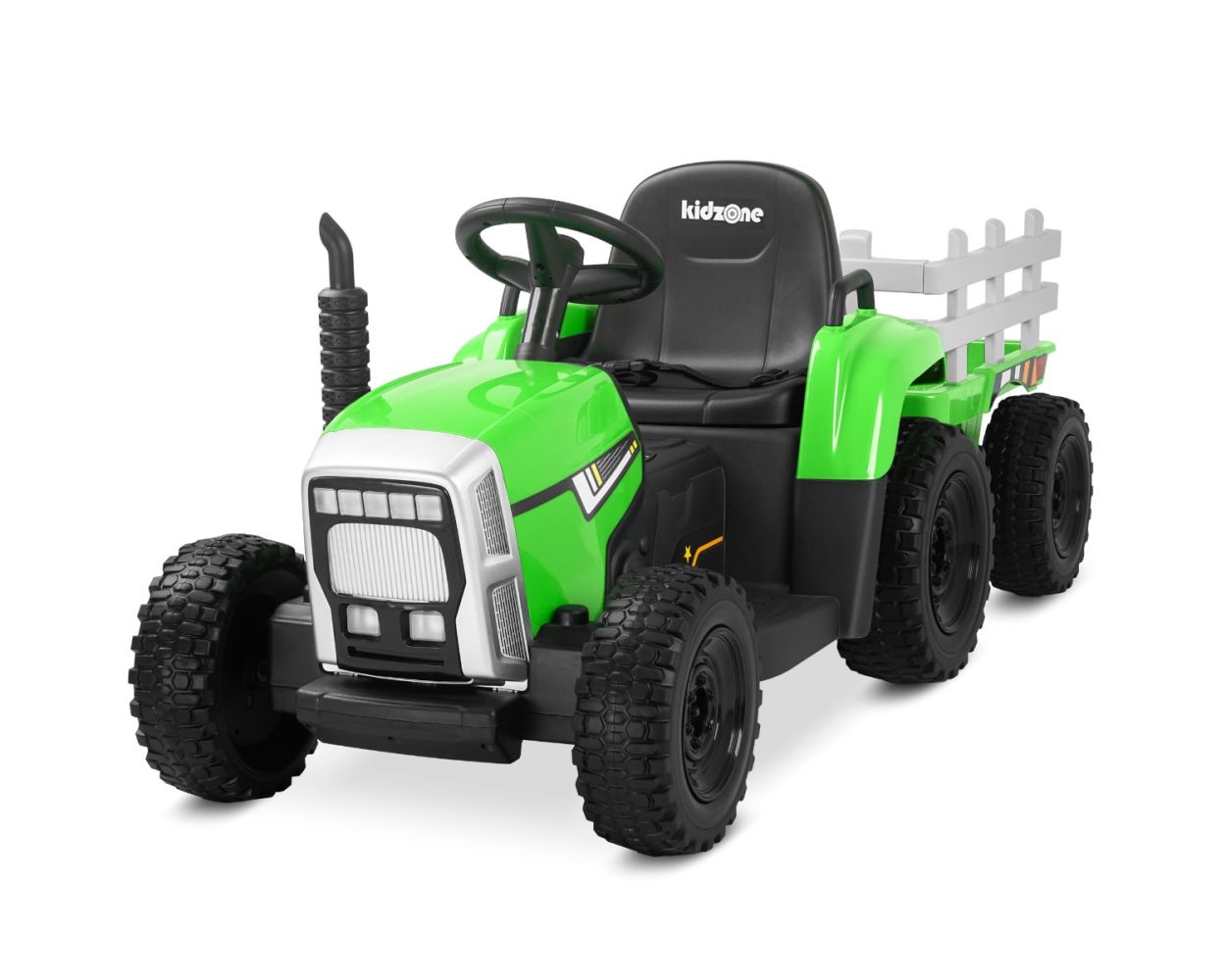 Kidzone 12V Electric Tractor Ride On Toy – Power Wheels with