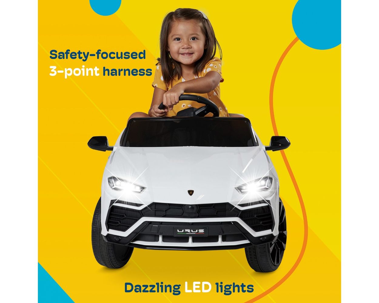 KidZone 12v 2024 Lamborghini Urus Ride-On Car