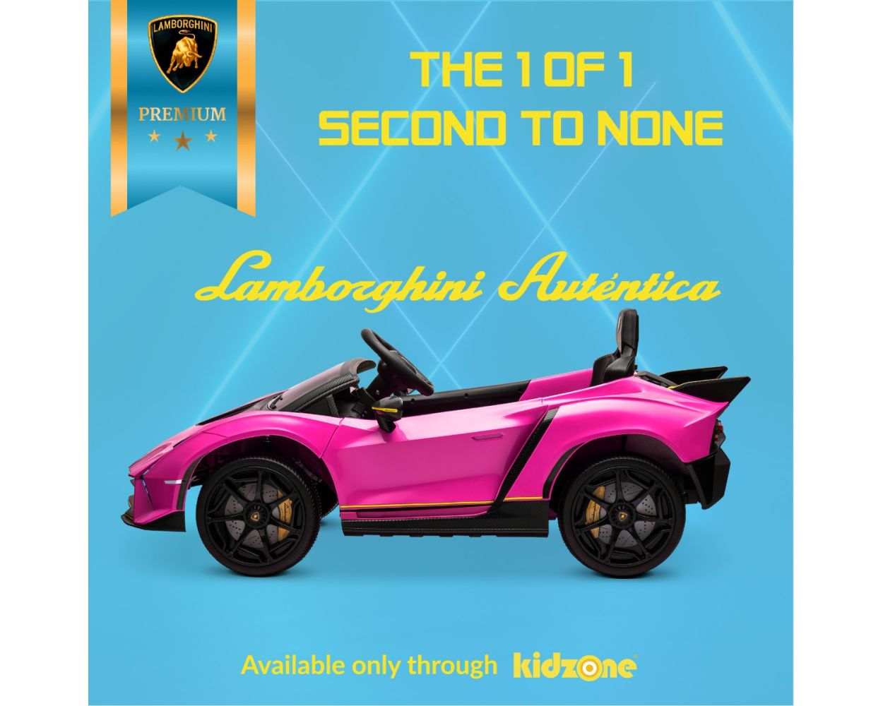 Kidzone12V Licensed Lamborghini Autentica Power Wheels Ride