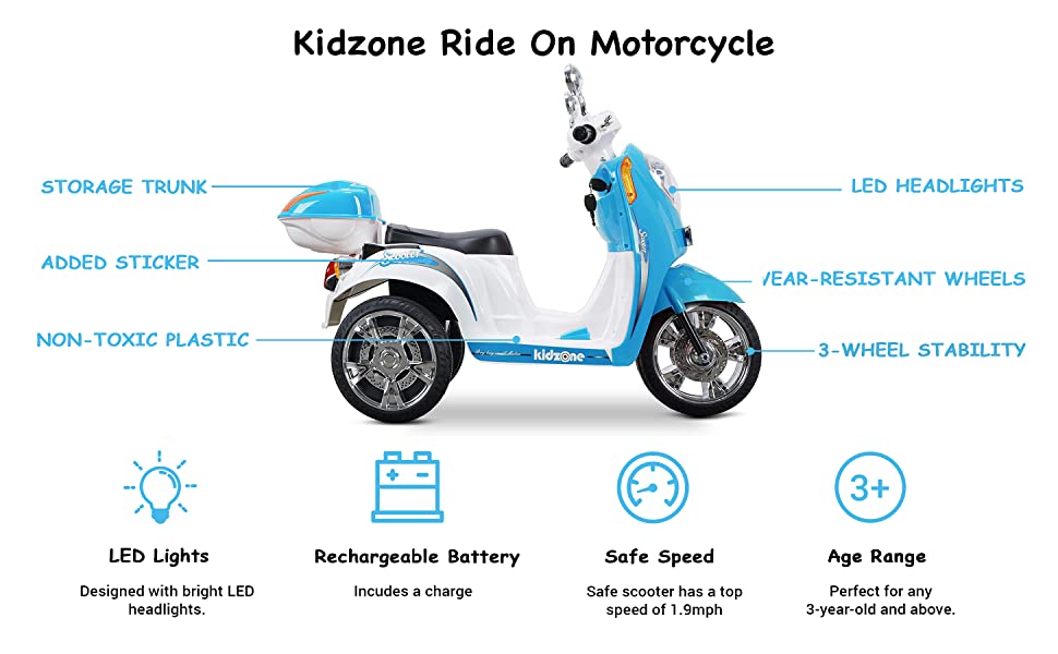 Kidzone Ride On Motorcycle